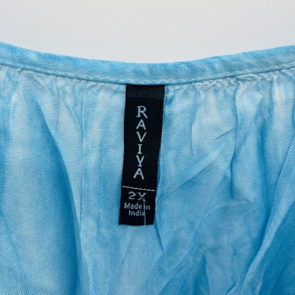 Raviya Womens Plus Size 2X Pigment-Wash Off-The-Shoulder Swimsuit Cover-Up $58 - Picture 6 of 7